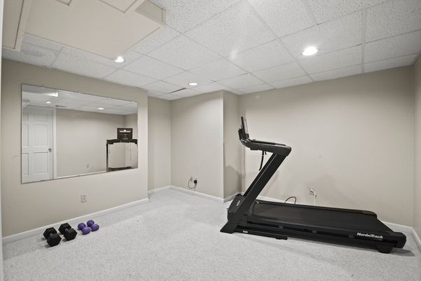 Fitness Equipment, Interior, Recessed Lighting