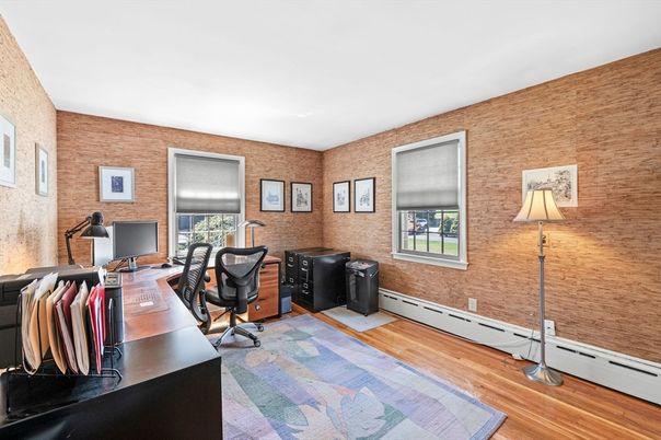 Home Office, Interior, Wood Texture Flooring