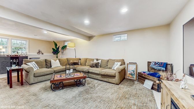 Interior, Living room, Recessed Lighting