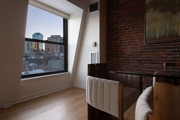 Interior, Stone Walls, Wood Texture Flooring