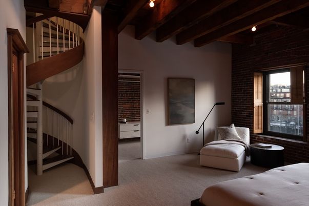 Interior, Stone Walls, Wooden Beams