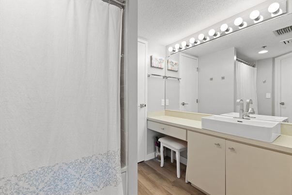 Bathroom, Dual Sink Vanities, Interior, Wood Texture Flooring