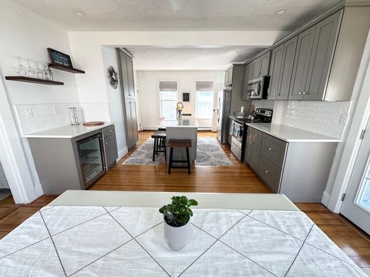 Interior, Kitchen, Wood Texture Flooring
