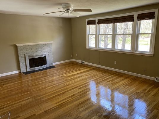 Empty room, Fireplace, Interior, Wood Texture Flooring