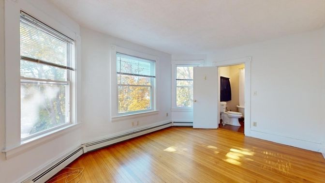 Bathroom, Empty room, Interior, Wood Texture Flooring