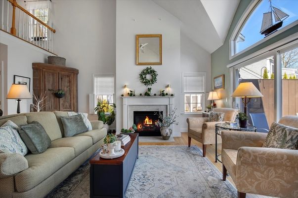 Fireplace, Interior, Living room, Wood Texture Flooring