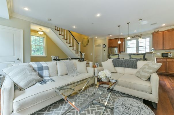Dining room, Interior, Kitchen, Living room, Pendant Lights, Recessed Lighting, Wood Texture Flooring