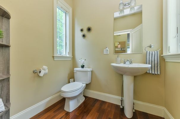 Bathroom, Interior, Wood Texture Flooring