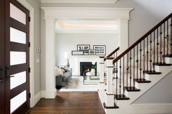 Fireplace, Interior, Recessed Lighting, Wood Texture Flooring