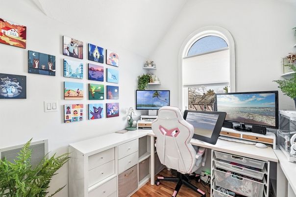 Home Office, Interior, Wood Texture Flooring