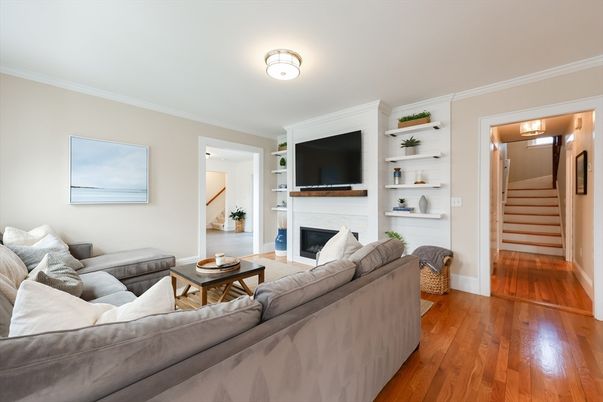 Fireplace, Interior, Living room, Wood Texture Flooring