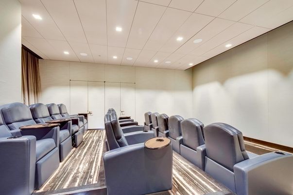 Home Theatre Room, Interior, Projection Screen, Recessed Lighting, Theatre Room