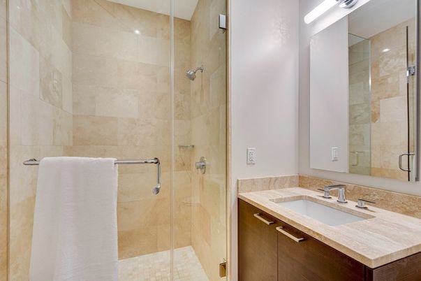 Bathroom, Glass Shower, Interior