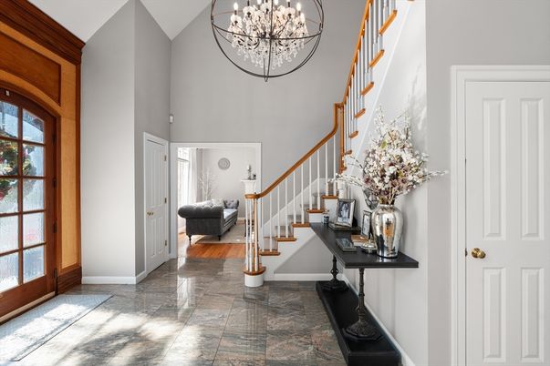 Chandelier, Interior, Wood Texture Flooring