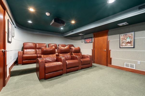 Home Theatre Room, Interior, Recessed Lighting, Theatre Room