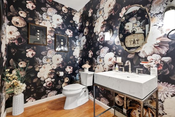 Bathroom, Interior, Wood Texture Flooring