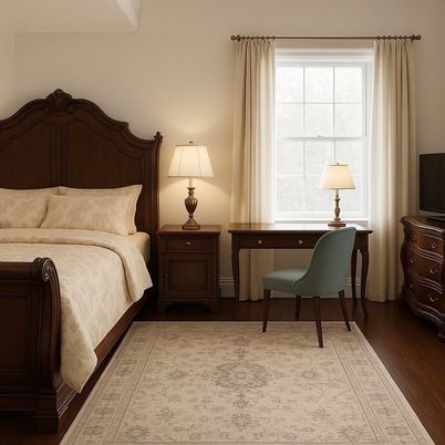 Bedroom, Home Office, Interior, Wood Texture Flooring