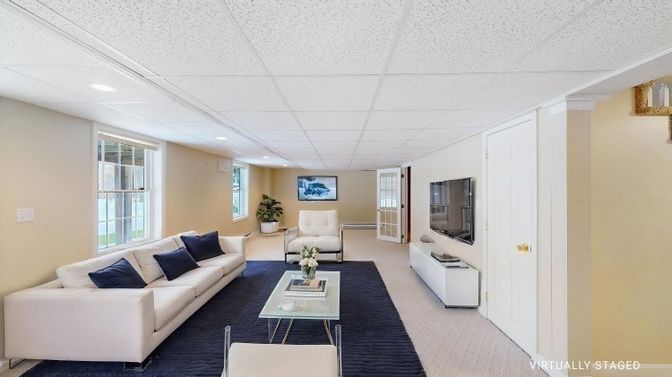 Interior, Living room, Recessed Lighting