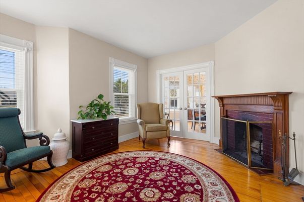 Fireplace, Interior, Wood Texture Flooring
