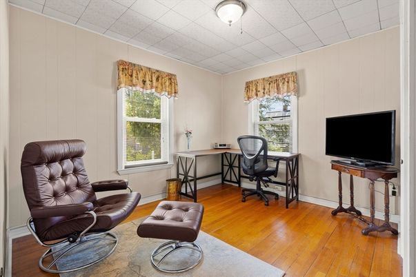 Home Office, Interior, Wood Texture Flooring