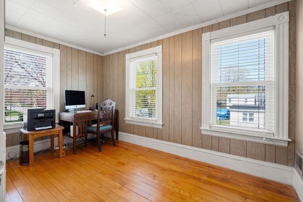 Home Office, Interior, Wood Texture Flooring