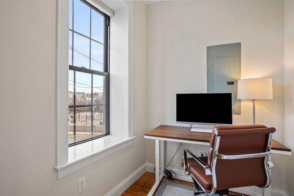 Home Office, Interior, Wood Texture Flooring