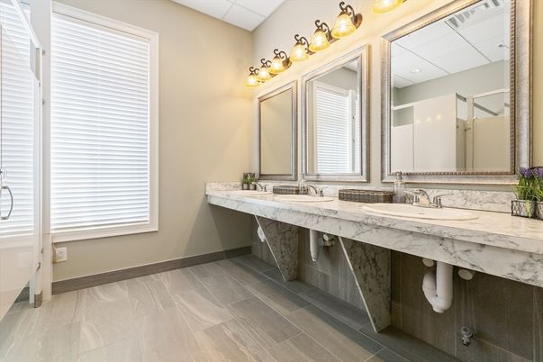 Bathroom, Dual Sink Vanities, Interior, Wood Texture Flooring
