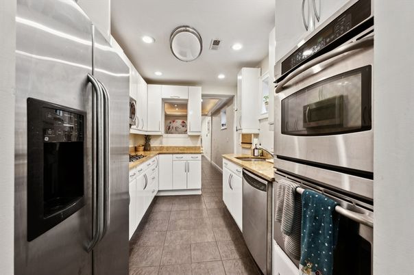 Interior, Kitchen, Recessed Lighting, Stainless Steel Appliances