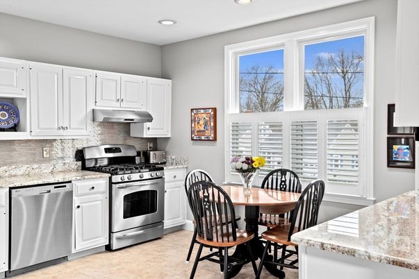Dining room, Interior, Kitchen, Recessed Lighting, Stainless Steel Appliances