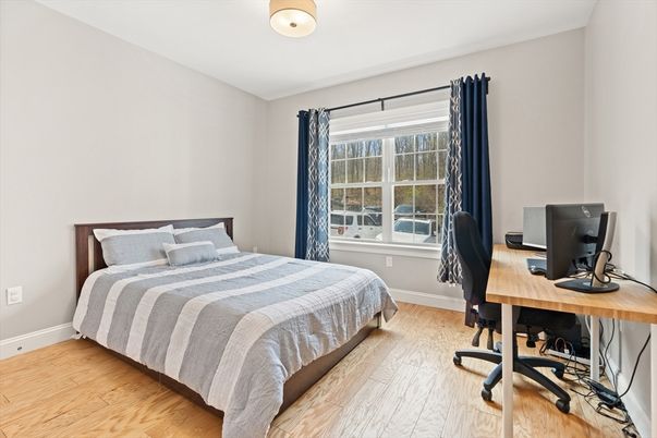 Bedroom, Home Office, Interior, Wood Texture Flooring