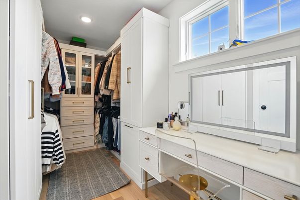 Interior, Recessed Lighting, Walk-in Closets, Wood Texture Flooring