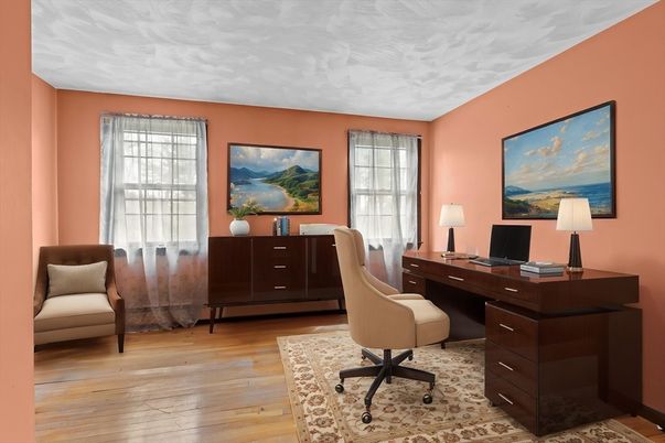 Home Office, Interior, Wood Texture Flooring