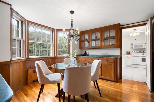 Dining room, Interior, Wood Texture Flooring