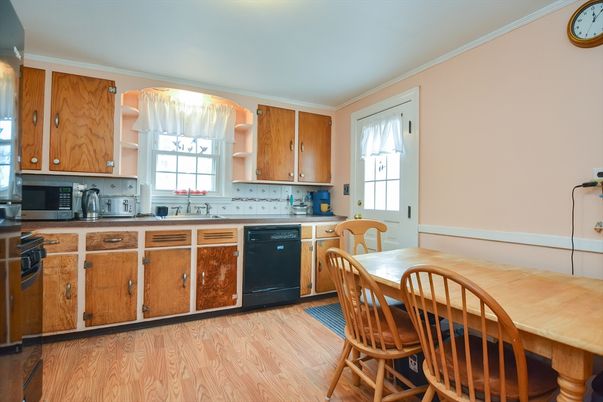 Interior, Kitchen, Wood Texture Flooring