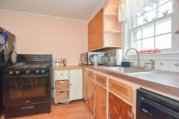 Interior, Kitchen, Wood Texture Flooring