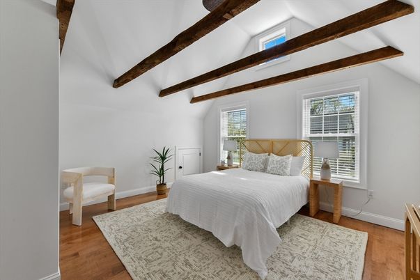 Bedroom, Interior, Wooden Beams, Wood Texture Flooring