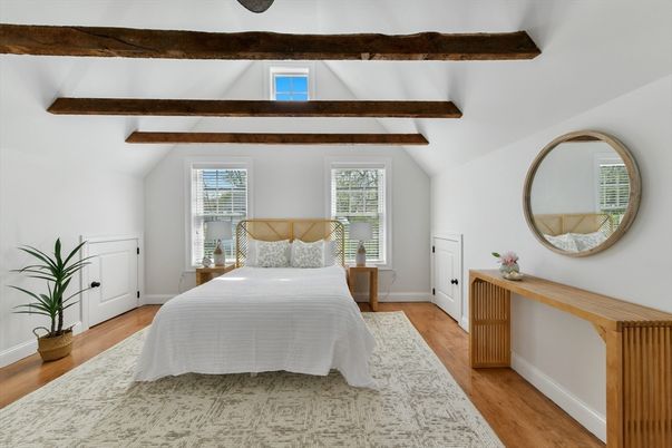 Bedroom, Interior, Wooden Beams, Wood Texture Flooring