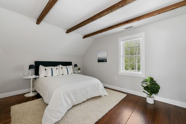 Bedroom, Interior, Wooden Beams, Wood Texture Flooring