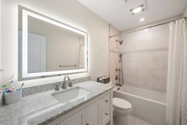 Bathroom, Interior, Recessed Lighting