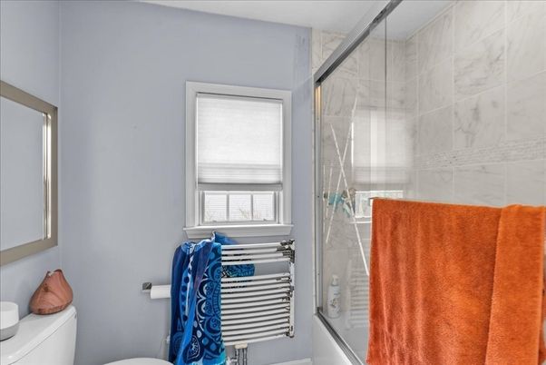 Bathroom, Glass Shower, Interior, Marble Walls