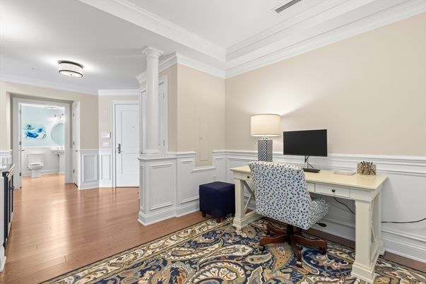 Home Office, Interior, Wood Texture Flooring