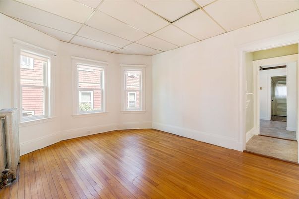 Empty room, Fireplace, Interior, Wood Texture Flooring