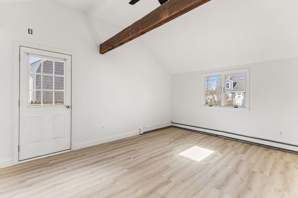 Empty room, Interior, Wooden Beams, Wood Texture Flooring