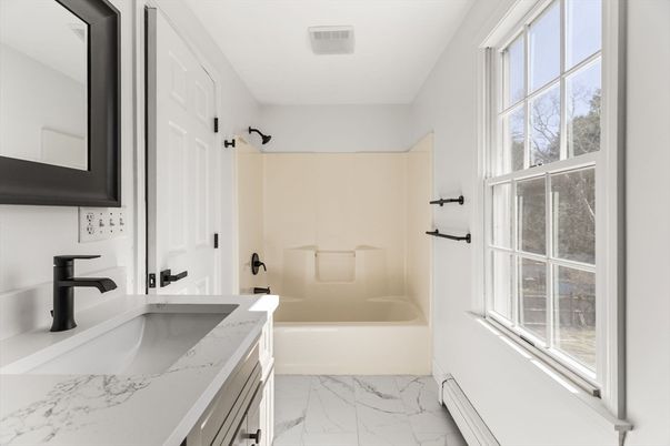 Bathroom, Dual Sink Vanities, Interior, Marble