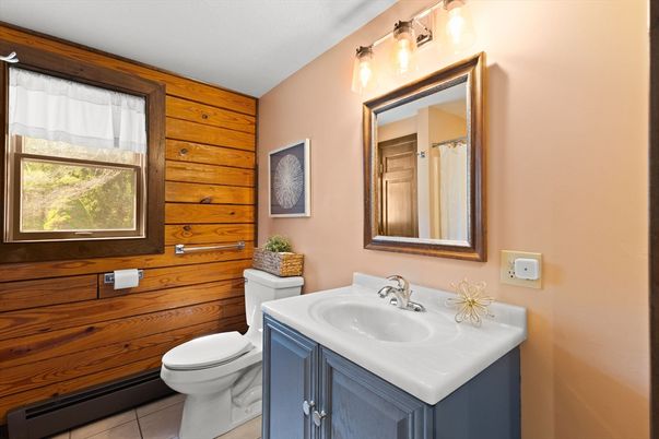Bathroom, Interior, Wooden Walls