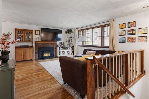 Fireplace, Interior, Living room, Wood Texture Flooring
