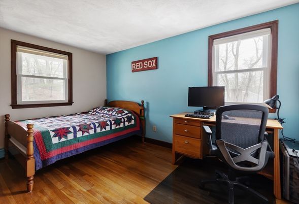 Bedroom, Home Office, Interior, Wood Texture Flooring