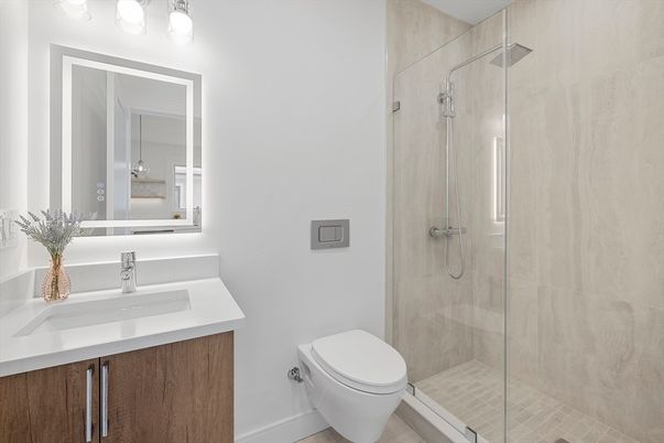Bathroom, Glass Shower, Interior