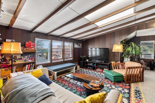 Interior, Living room, Wooden Beams, Wooden Walls
