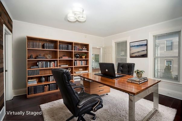 Home Office, Interior, Wood Texture Flooring